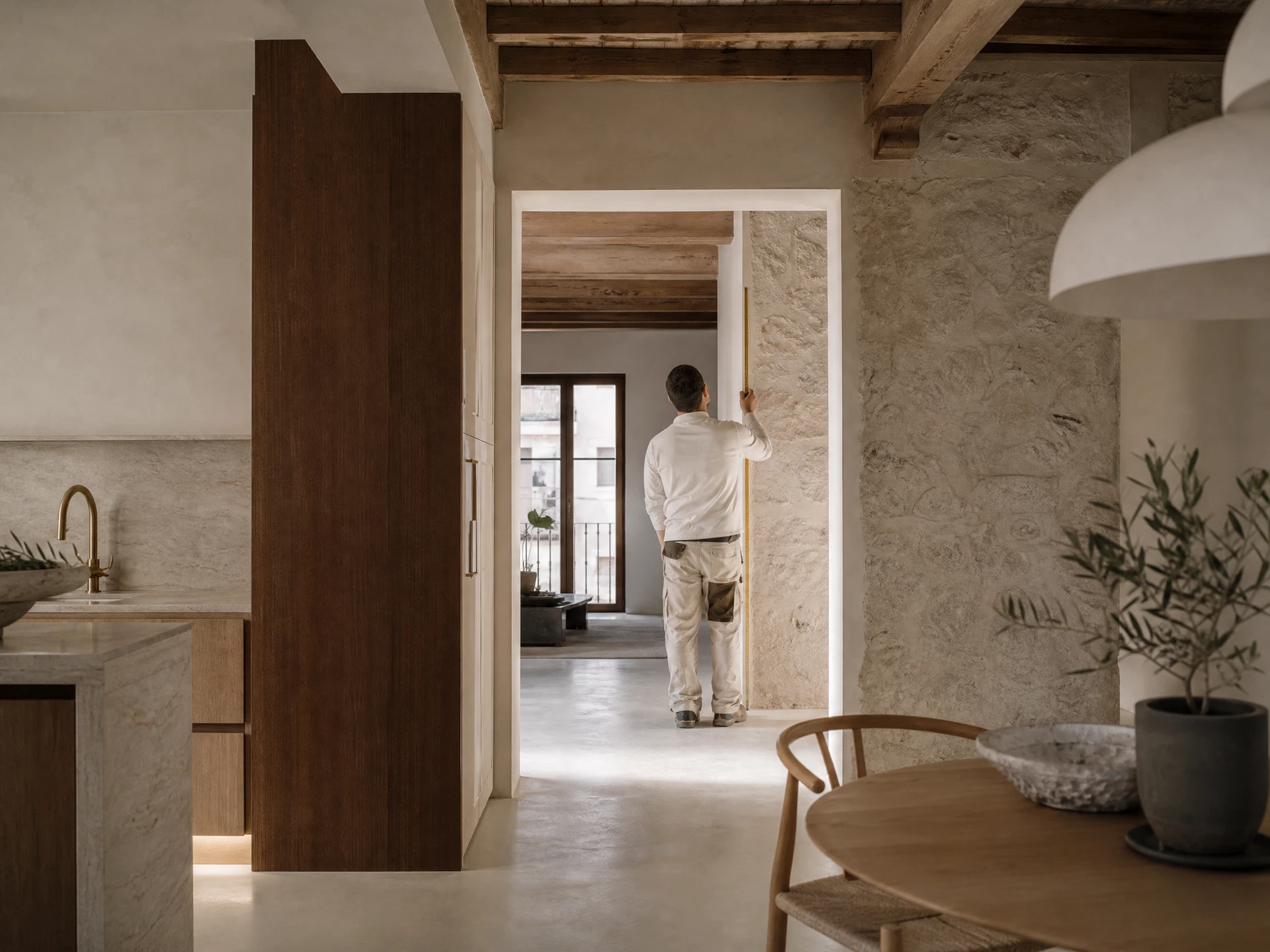 Interior contemporáneo y cálido